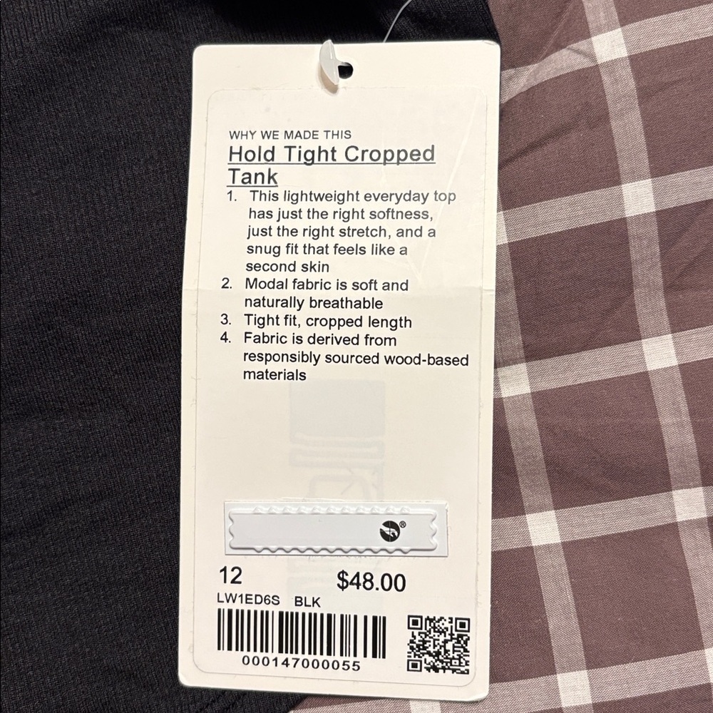 BNWT lululemon hold tight cropped tank - Picture 3 of 8